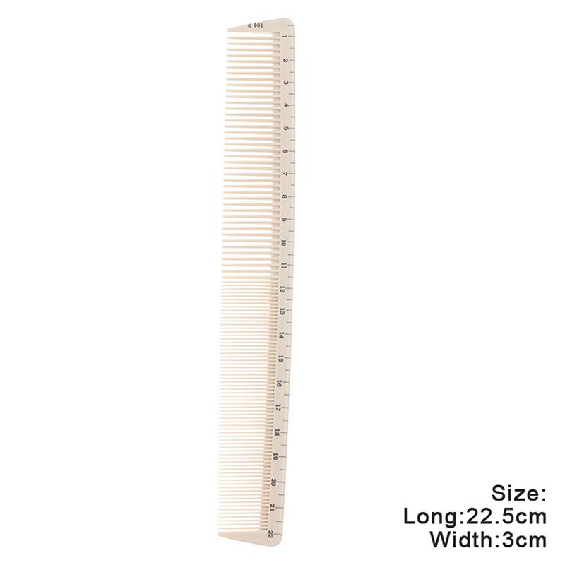 1Pcs Professional Barber Comb with Plastic Scale Laser Ruler Hairdressing Styling Tool for Salon Hair Cutting