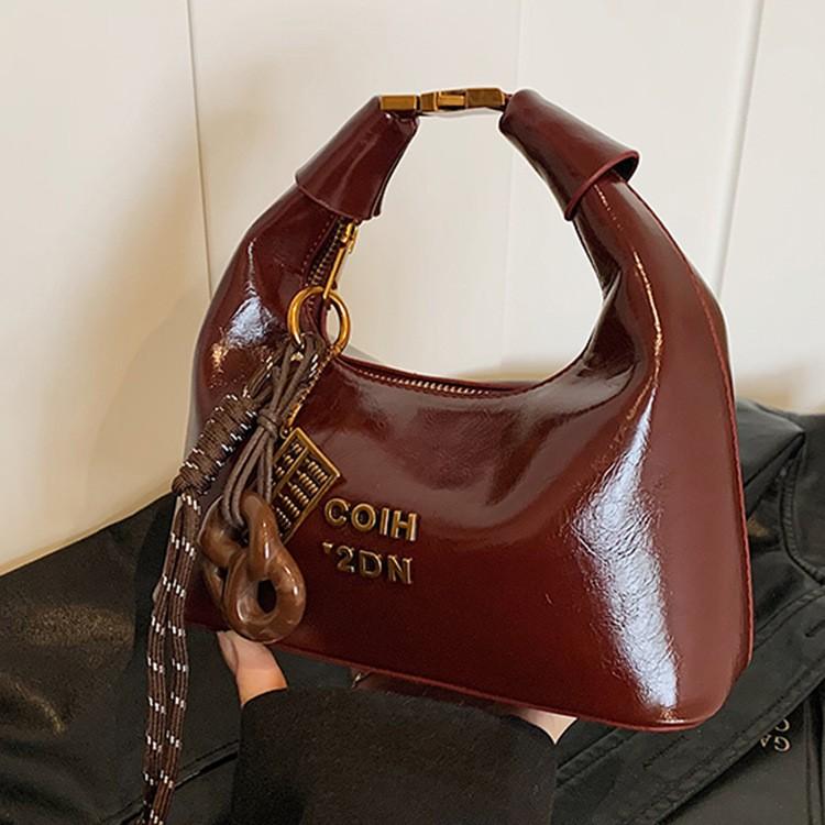 High-End Maillard Handtasche Damentasche Neue Mode Mode Retro Ein-Schulter Umhängetasche Lässige Knödeltasche