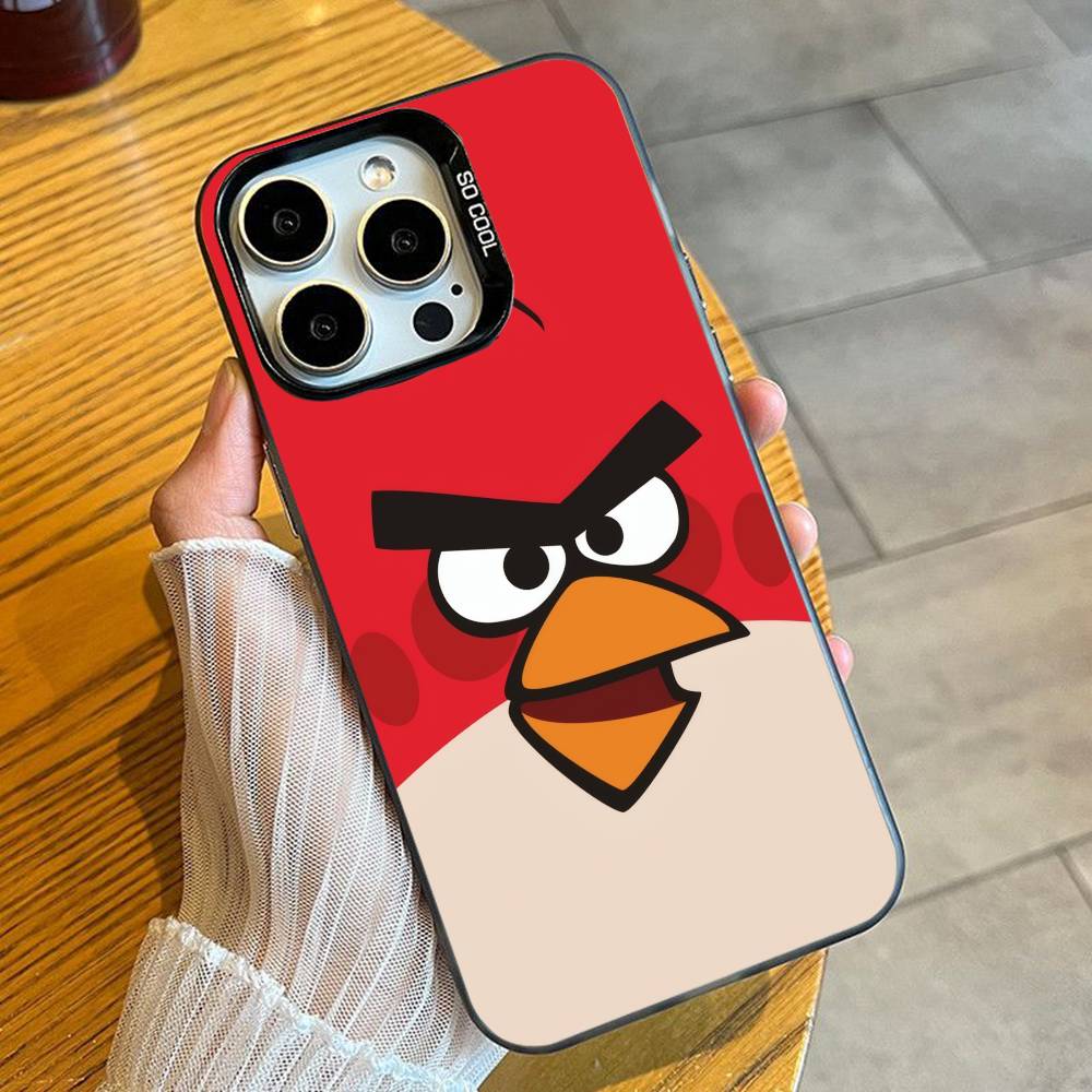 

BIRD Game A-Angry-y B-Bird Phone Case For iPhone 16 17 15 14 12 13 Pro Max Black Color Shockproof Cover iPhone16