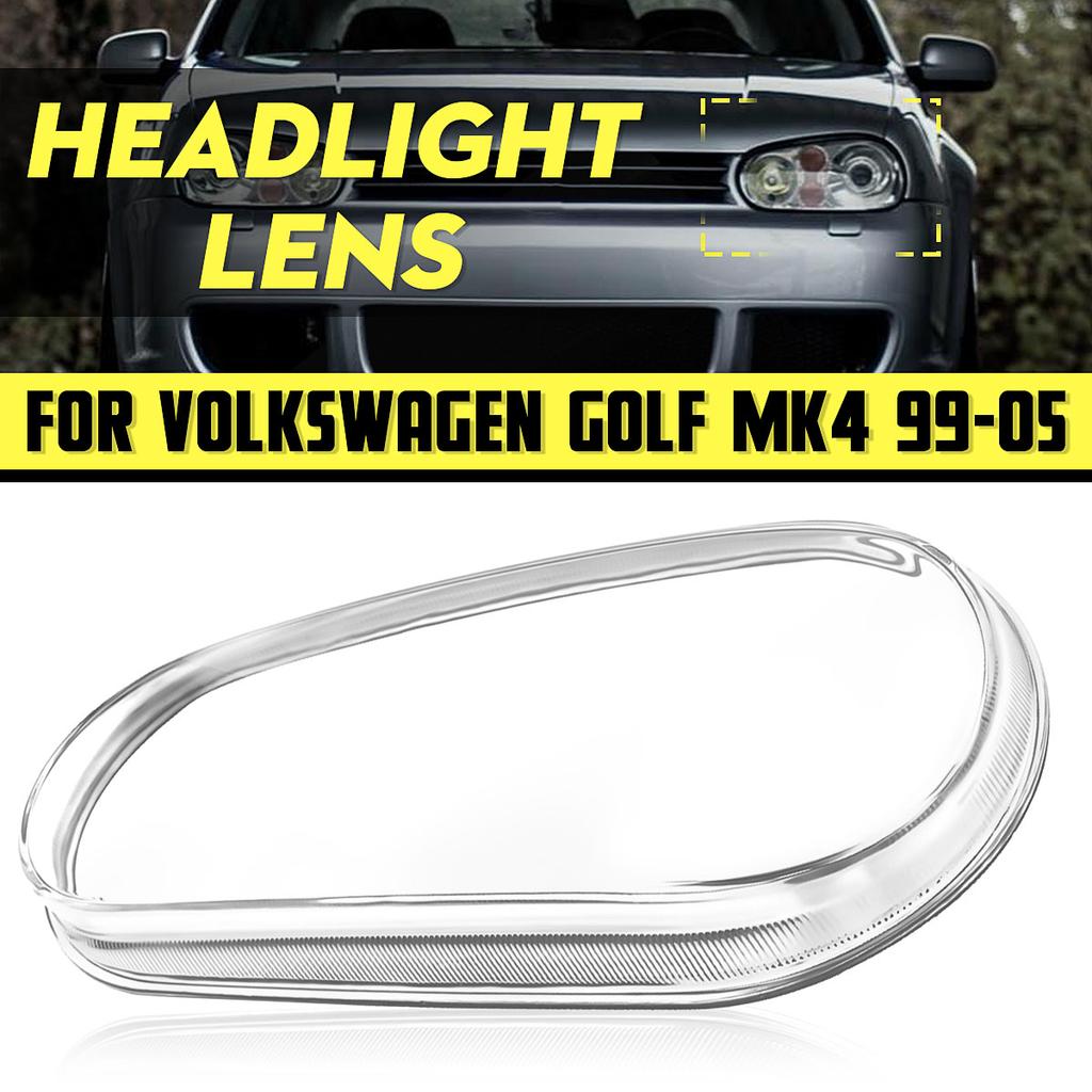 Headlight Clear Lens Cover Lampshade Headlamp Clear Shell For VW Golf 4 MK4 GTI/R32 1999-2005 Headlamp Cover