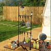 Camping Shelf Lantern Stand Light Pole Hook Picnic Tableware Hanging Racks Detachable Aluminium Alloy Light Hangers Stand