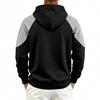 Autumn Winter Heavyweight Hoodie Men Patchwork Knitted Hooded Sweatshirt Loose Casual Pull On Hoodies Man Streetwear Sweatshirts