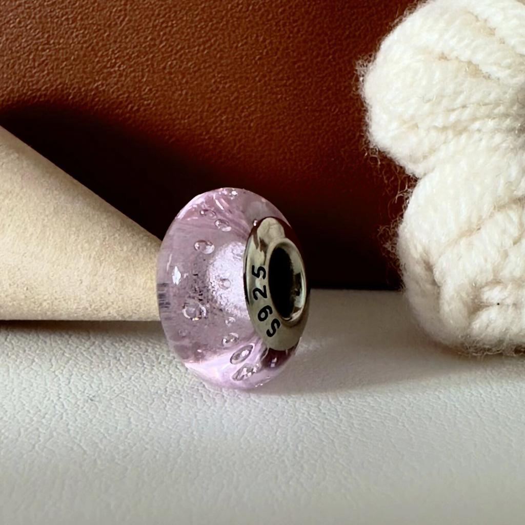 Colorful copper Mini Murano Glass Bead Charms Charm Fits Authentic Bracelets Blue Faceted Murano for Women Necklaces Jewellery