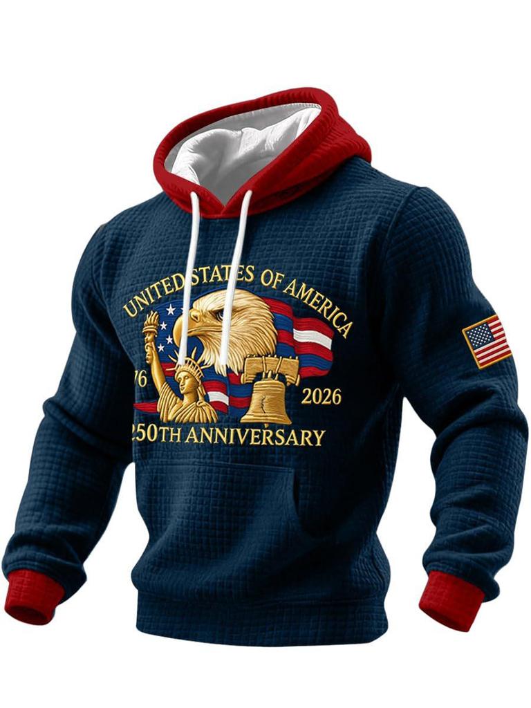 2026 Trendy Men's Hoodie for American Anniversary