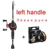 Sougayilang 1.8-2.4m Casting Fishing Combo Telescopic Fishing Rod and 7.2:1 High Speed Fishing Reel with 150M Line Pesca