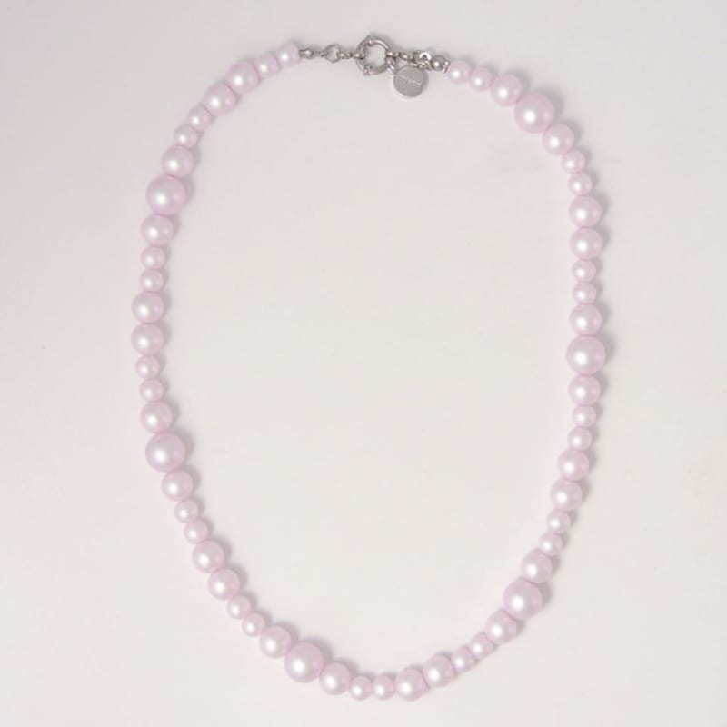 Objet213 Bubble Metallic Pink Necklace