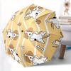 1pc Puppies Bones Automatic Folding Umbrella Portable Collapsible Design, 8-Rib Iron Frame, Durable Fabric, All-Season Casual Outdoor 148