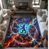 Chelsea FC Printed Flannel Area Rug Non Slip Soft Polyester Floor Carpet Indoor Decor Mat for Bedroom Living Room Sofa Game Room Home Decoration