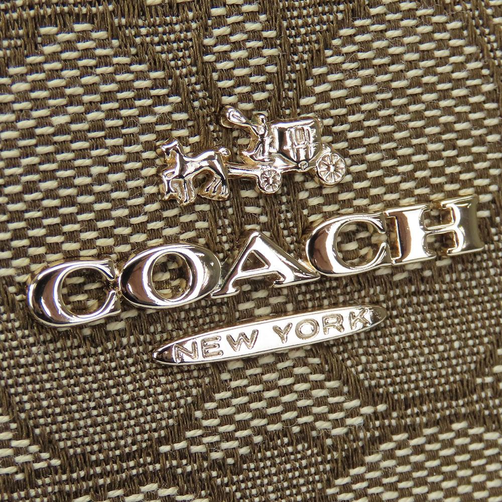 Used COACH Shoulder Bag F55363 Signature canvas/leather Brown Diagonally hung