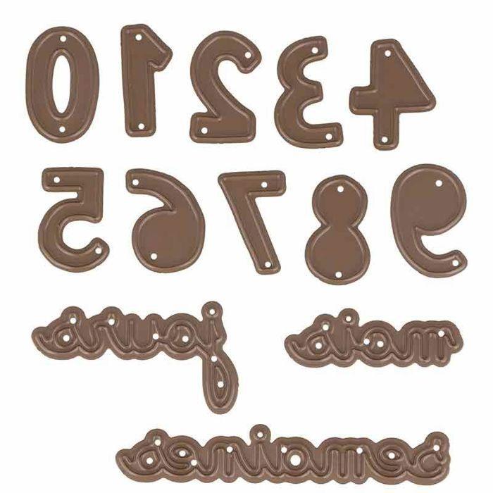 Matrices de coupe - Artemio - Chiffres - 1,5 à 6,5 cm - 13 pcs - Scrapbooking