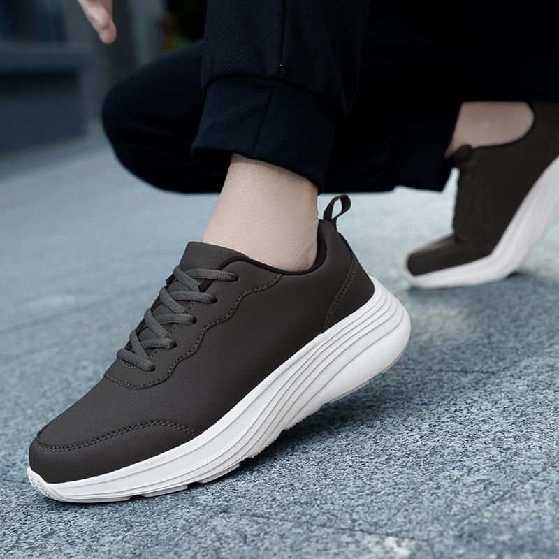Autumn and Winter Special Large Size 48 Black Men's Shoes Soft Sole Light Men's Non-slip Sports Shoes Running Fitness Casual Shoes