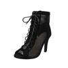 New hollow sandals fashion cross strap sexy stiletto sandals large size women's cool boots
