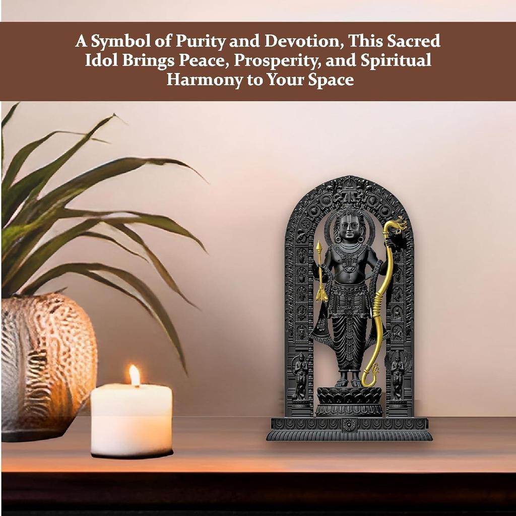 6 Inch Shree Ram Lalla Murti/God Idols/Ayodha's Shree Ram Statue/Home Decor/Decorative Items for Living Room/