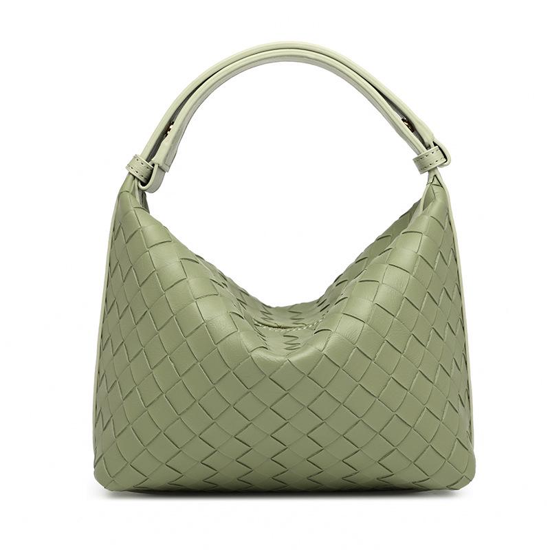 2024 New High-End Woven Handbag: Autumn/Winter Women's Bento Lunch Box Underarm Bag
