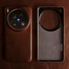 Waxed Leather Case for Vivo X300 Ultra X200 Pro X100S Mini Business Vintage Slim Fit Full Body Shockproof Protective Cover
