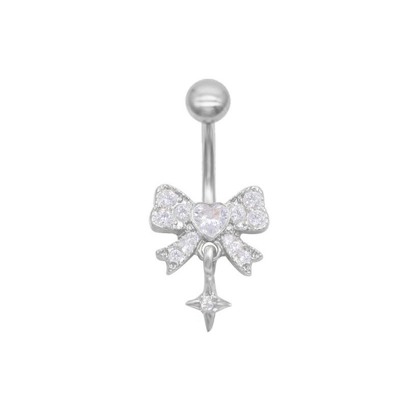 Exquisite Schleife Schmetterling Herz Bauchnabelringe Nabelpiercing Ring Für Frauen Mädchen Körperpiercing Schmuck Geschenke
