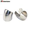 OD 54mm 57mm 60mm 63mm 70mm 76mm 85mm 89mm304 Stainless steel 45 degree elbow Flange for automobile exhaust pipe connection