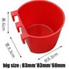 20pcs Hanging Chickens Rabbit Feeders With Hook Plastic Poultry Coop Feeder Water Drinker Feeders Feeder Cage Cups Watering