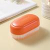 Household Multifunctional Single-sided Soft-bristled Laundry Brush with Cover Plastic Shoe Brush Fine Soft-bristled Clothes Cleaning