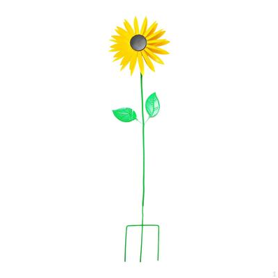 Sunflower Garden Stake Wind Sculpture Height 30 Inch Multipurpose Yard Windmill Spring Decor for