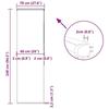 VidaXL Roller Blind Shower Curtain with Cassette Fabric Width 66 Cm, Shower Blind, Roller Blind Shower Curtain, 4014987