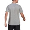 Adidas T Shirts Men's Gray Crew Neck Moderate Straight Fit GT5555