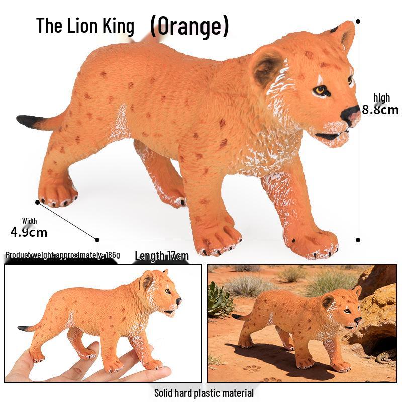 Lion Pride Simulation: Male & Female African Lion Figurines - Plastic Wild Animal Action Models