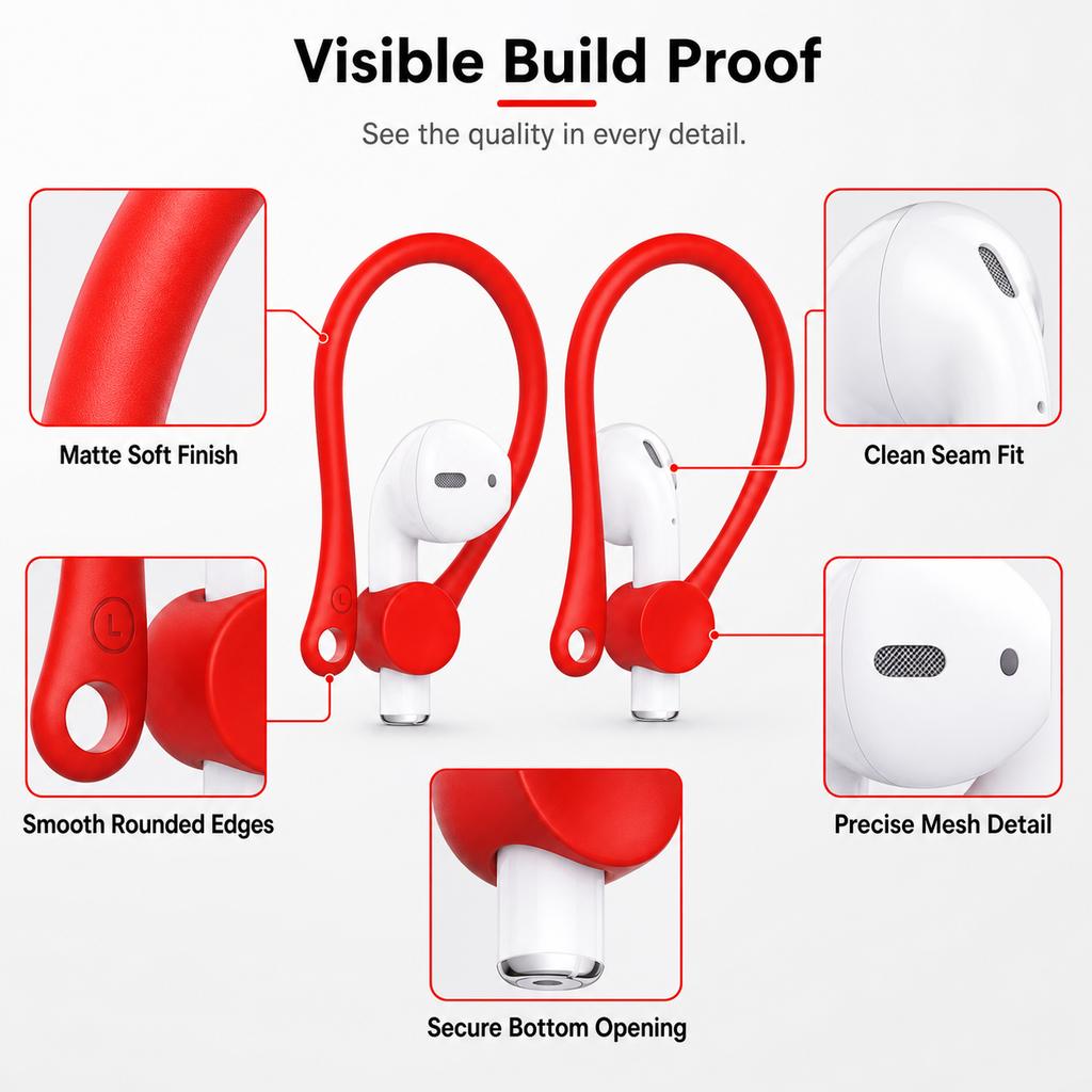Auriculares Bluetooth anticaídas de moda, 2 piezas, miniganchos para la oreja, soporte para auriculares