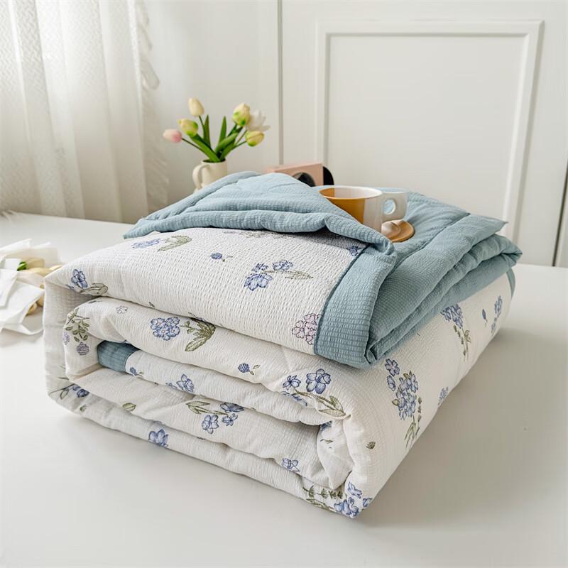 Jumeng Printed Bubble Cotton Summer Quilt