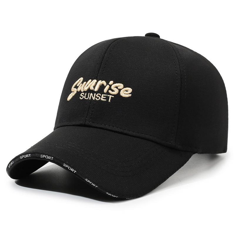 Enlarged And Widened Baseball Cap, Lengthened Brim 10.5Cm Men'S And Women'S Versatile Face Small Embroidered Sunshade Cap