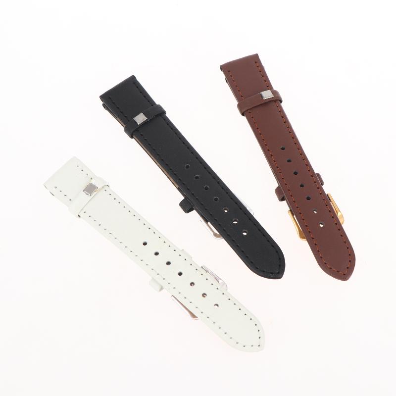 PU Leather Watch Strap Soft Breathable Unisex Wrist Band 10mm-22mm Fit for All Smart Watches