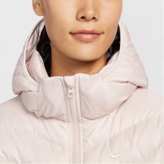 Nike Therma-Fit FW25 Sportswear Windpuffer Windrunner Down Quilted Warm Solid Color Zip Long Sleeve Down Jacket Women outerwear HV5106-667