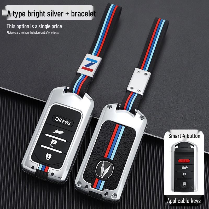 Acura CDX MDX RDX ZDX ILX RLX Key Fob Metal Case with Buckle