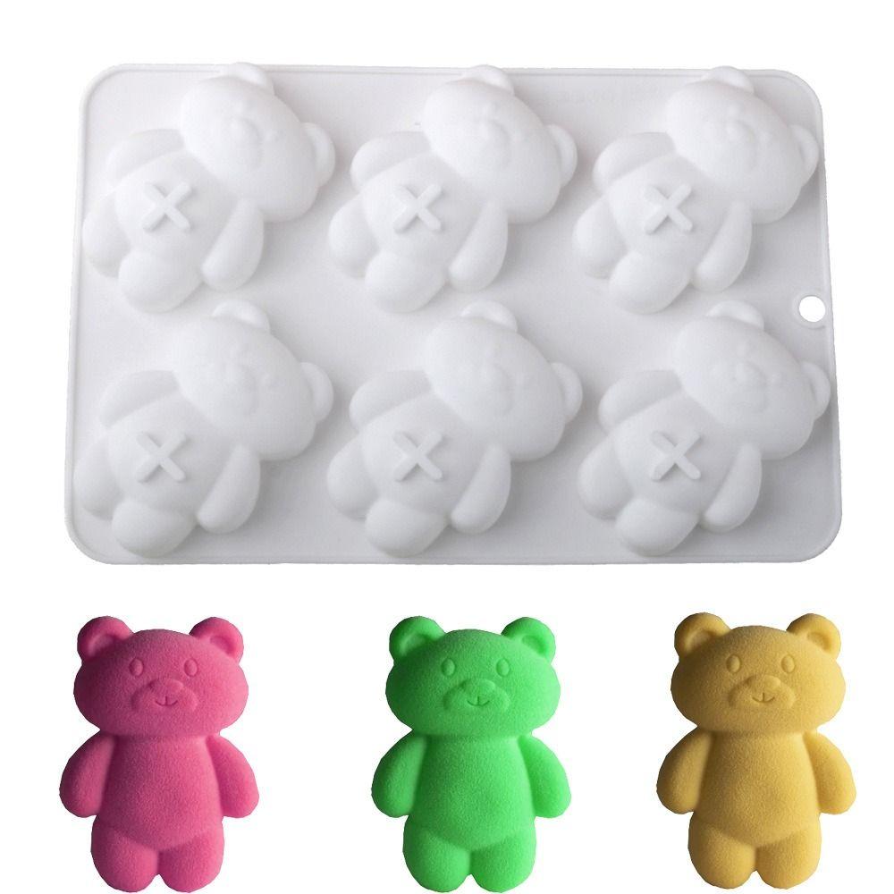 Little Bear Shape Chocolate Mold Food-Grade Silicone Pudding Mould  Valentine's Day