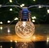 2 Modes Solar Bulbs String Lights Waterproof 10 LED Globe Lights Clear Bulb Outdoor LED Decorative Li