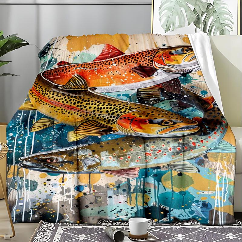 Jesus Religiöse Kunst Fleece Bedruckte Flanelldecke, Warmer Weicher Überwurf Sofa Bettdecke