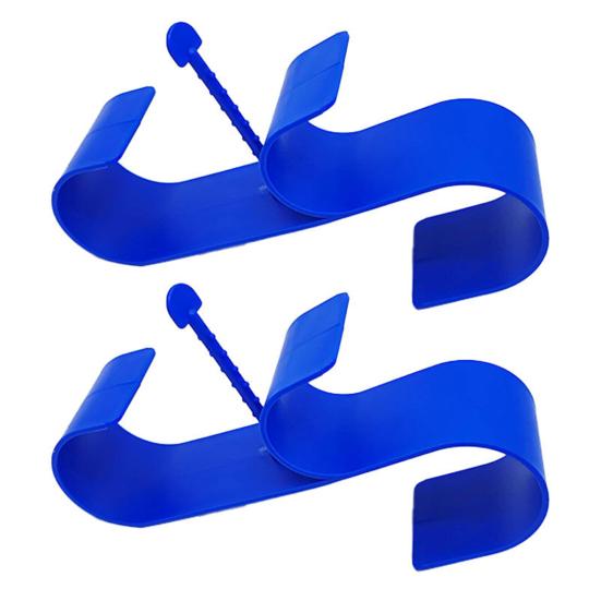 2 Pcs Pool Pole Hooks Adjustable Poolside Pool Leaf Skimmer Net Holder Telescopic Pool Pole Hooks for Above Ground Pool Accessories
