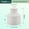 PVC Reducing Tee Pipe Fitting 50/75/110 mm - Eccentric Drain Connector Adapter