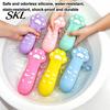 Portable Pen Case Cat Paw Silicone Pencil Case, Large Capacity Stationery Organizer Animal Bag, Students School Supplies Storage Pouch with