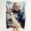 Game F Fate G Grand O Order  Flannel  Blanket Suitable for Sofa Living Room Bedroom