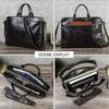 Full Grain Top Layer Cowhide Multi Compartment Men's Briefcase Can Hold 14.2-inch Genuine Leather Laptop Bag