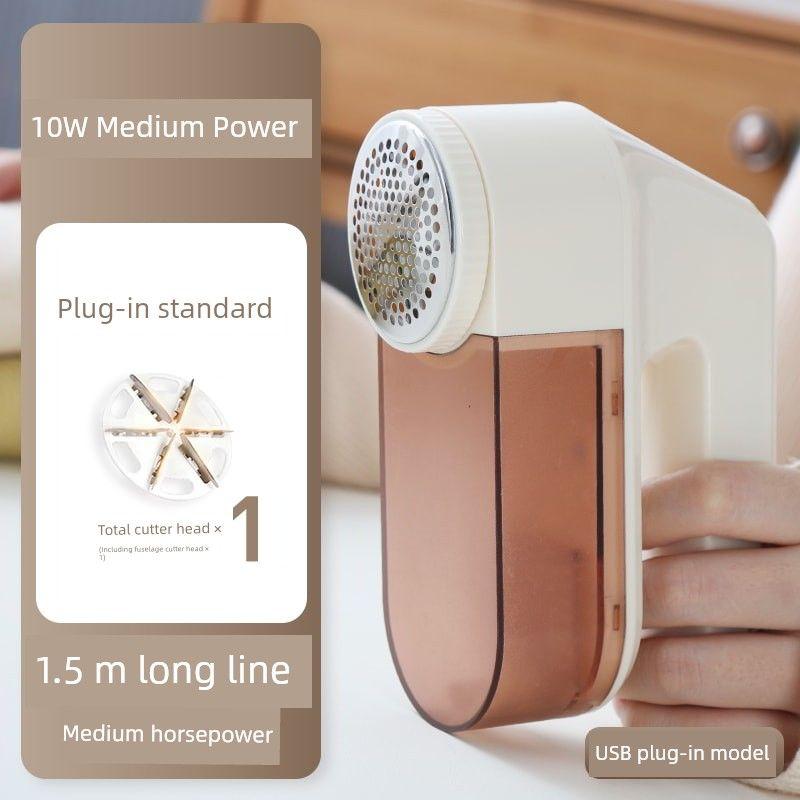 

High-Power Hair Ball Trimmer Lady Shaver Does Not Hurt Clothes Scraping Hair Ball Handy Gadget Playing Ball Machine Dedicated to Dry Cleaning Shops USB Plug-In Model [1.5m Wires] Standard