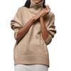 Women's Loose Half-High Neck Sweater – European and American Style, Fall/Winter