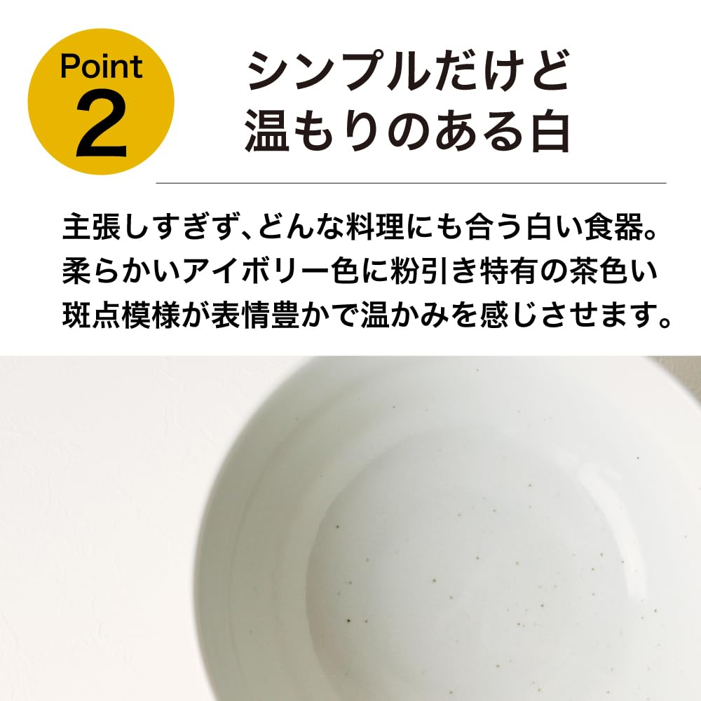 Dolce duo Ramen Bowls (Set of 2) - Stylish Mino Ware Noodle Bowls, Plain Design, Boxed, Approx. 20cm Diameter, 7.8cm Height, Microwave and Dishwasher