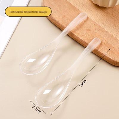 Clear Frosted Disposable Plastic Spoons