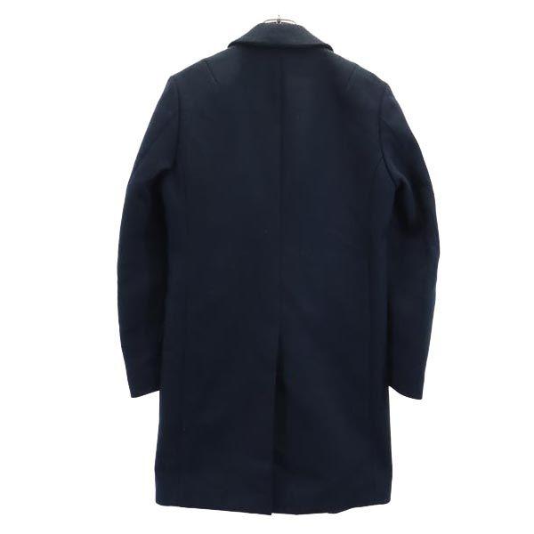 ATTACHMENT Made In Japan Cashmere Blend Wool Chester Coat 1 Navy Men's Used