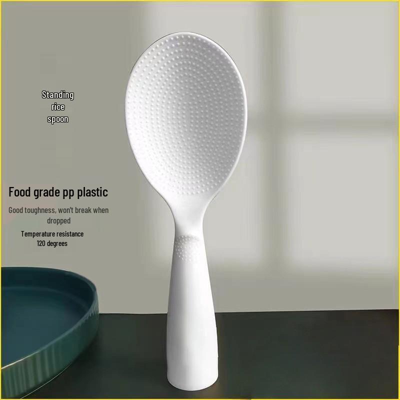 Silicone Stand-Up Rice Scoop and Non-Stick Rice Spatula