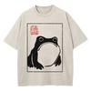 100% Cotton Vintage Washed Unimpressed Frog T Shirt Hot Fashion Men/Women Aesthetic Funny T-Shirt Oversize Acid Wash Tees Shirts