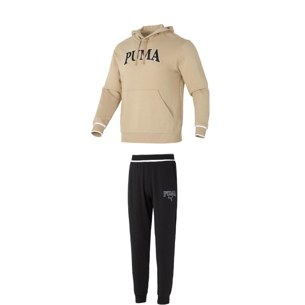 

Puma Hooded Pullover Warm Sweatshirt And Tapered Outdoor Sports Pants Set Men Sweatshirt And Pants 681253-83+681265-01 M