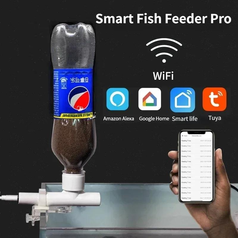 Fish Tank Feeder Mobile Phone Remote Control Intelligent Timing Feeder Ornamental Fish Turtle Food Aquarium Automatic Feeder